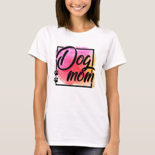 Hund-mamma-färgad djurälskare T-Shirt