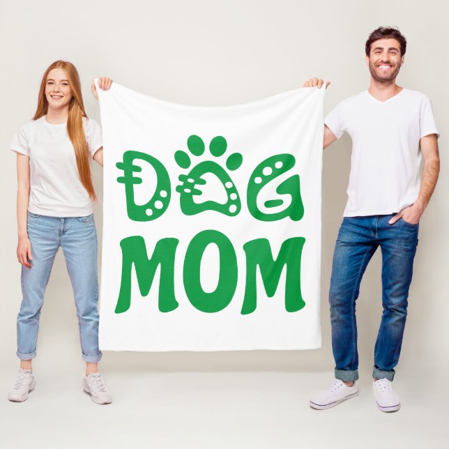 Hund Mamma Fleecefilt (På plats)