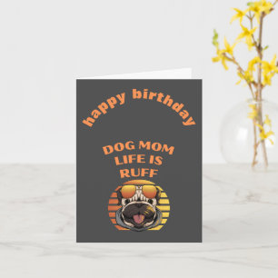 hund mamma födelsedagskort kort