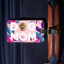 HUND MAMMA, foto, Rosa Flowers & Löv Bagagebricka