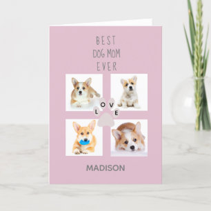 Hund Mamma fotohögskola MORS DAG Helgkort