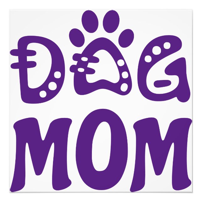 Hund Mamma Fototryck (Framsidan)