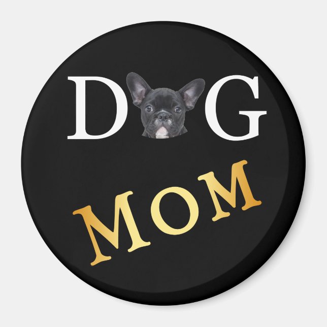 Hund Mamma Frenchie Owners Magnet (Framsidan)