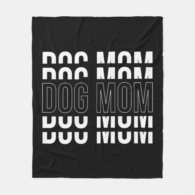 HUND MAMMA - Funny Mamma T-shirt Fleecefilt (Framsidan)