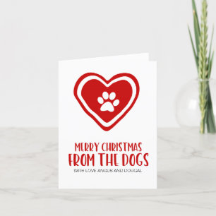 Hund Mamma God jul från Hundar-Julafton-kortet Helgkort