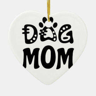 Hund Mamma Julgransprydnad Keramik