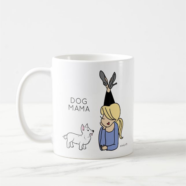 Hund Mamma Kaffe Mugg (Vänster)