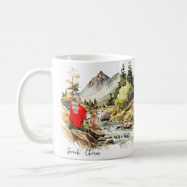 Hund Mamma Kaffemugg (Vänster)