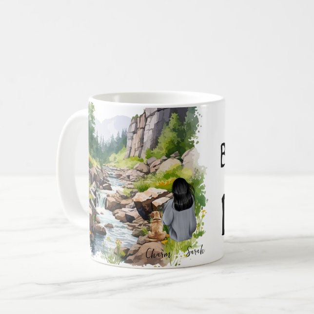 Hund Mamma Kaffemugg (Framsida vänster)
