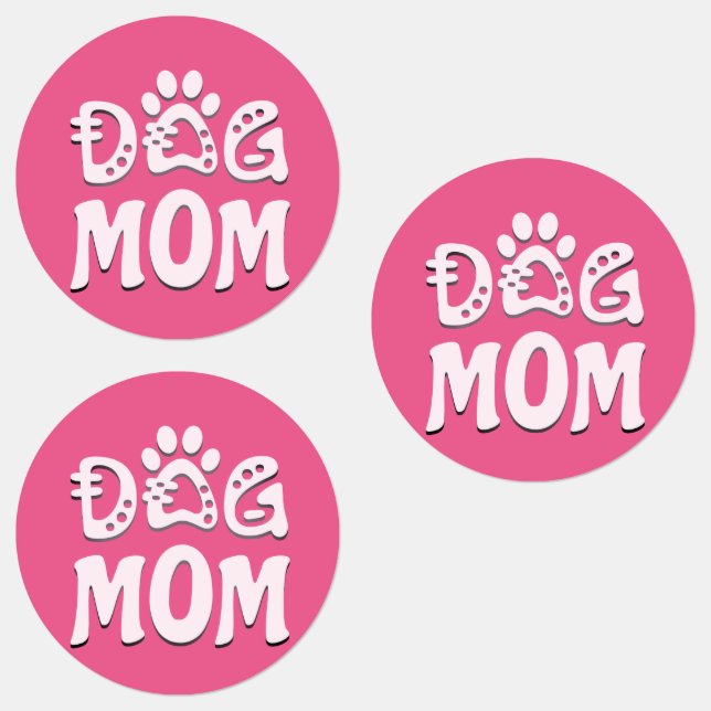 Hund Mamma Klistermärke (Grupp)