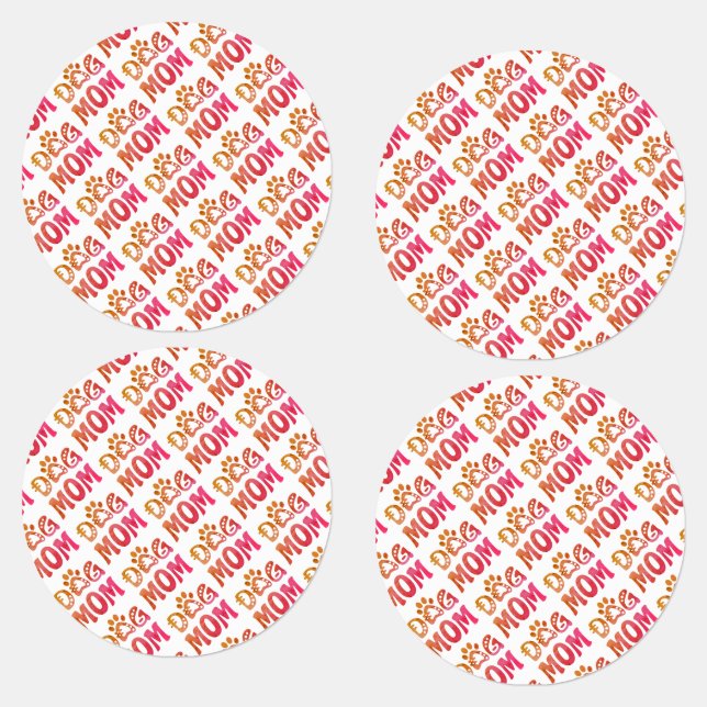 Hund Mamma Klistermärke (Grupp)