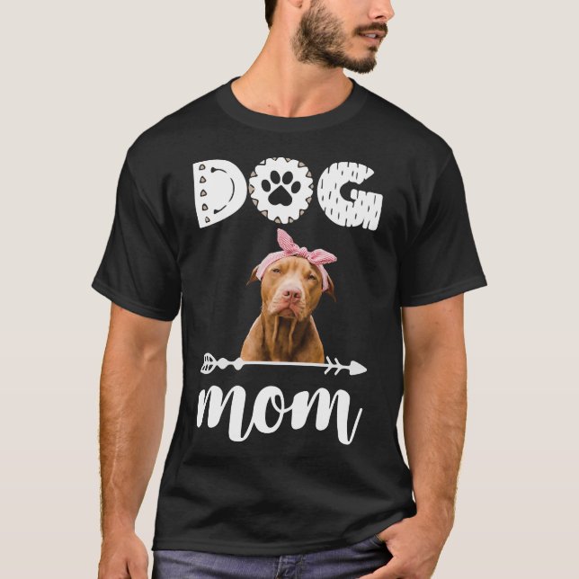 Hund Mamma Labrador Retriever Mamma T Shirt (Framsida)