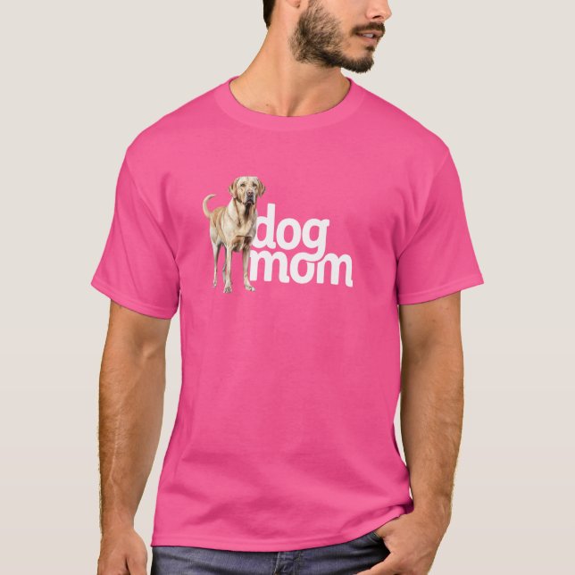 Hund Mamma Labrador T Shirt (Framsida)