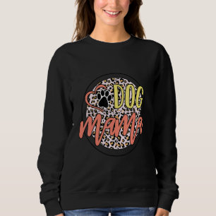 Hund Mamma Leopard Pet Tass Cute Heart Puppy Mor" T Shirt