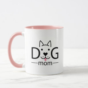 Hund mamma logotyp mugg