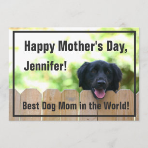 Hund Mamma   Lycklig Mors dag Kort