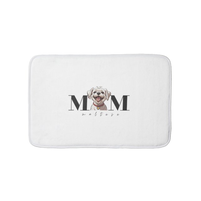 Hund Mamma MALTESE Classic T-Shirt Badrumsmatta (Framsidan)