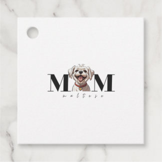 Hund Mamma MALTESE Classic T-Shirt Gåvor Etiketter