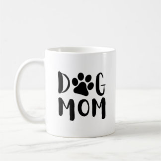 Hund Mamma med Paw-utskrift| Lustigt kaffe Mugg