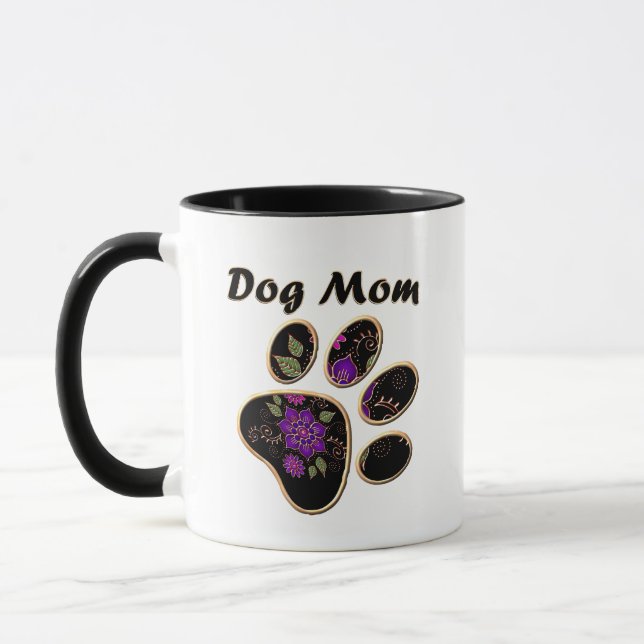 Hund Mamma med Tass Mugg (Vänster)