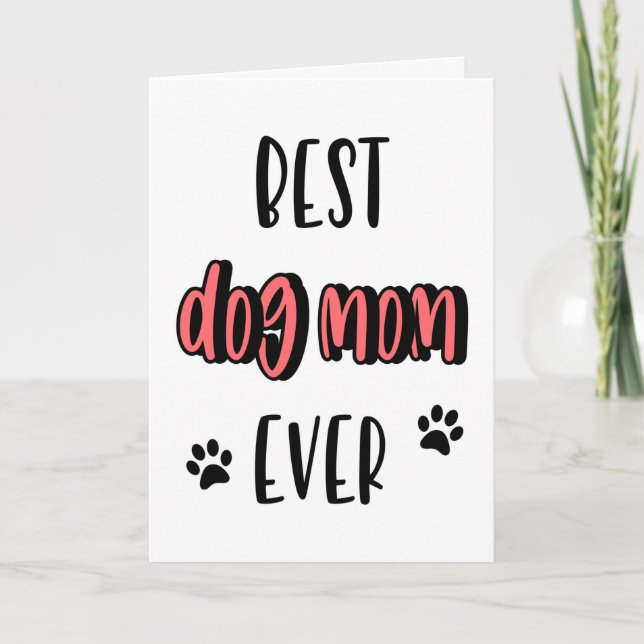 Hund Mamma Mors dag, födelsedag, bästa Hund Mamma  Kort (Framsida)