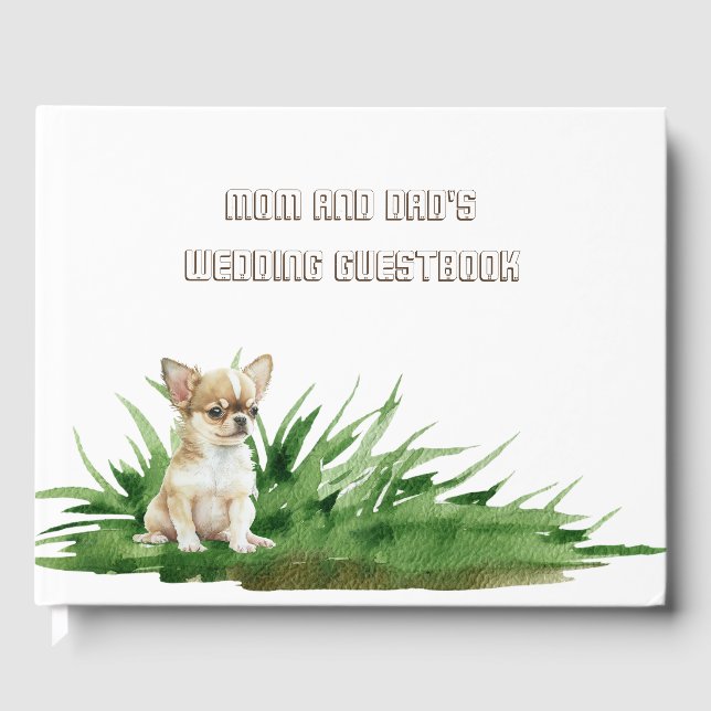 Hund Mamma och Pappa-årsdag Gästböcker (Framsida)