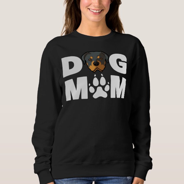 Hund Mamma Owner Rottweiler Hund Kärlek R T Shirt (Framsida)