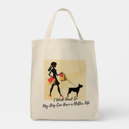 Hund Mamma/Pappa Tote Bag - Eco-Friendly Humor för Tygkasse