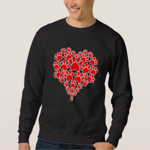 Hund Mamma Pappa Vet Teknisk veterinär Valentines Lång Ärmad Tröja