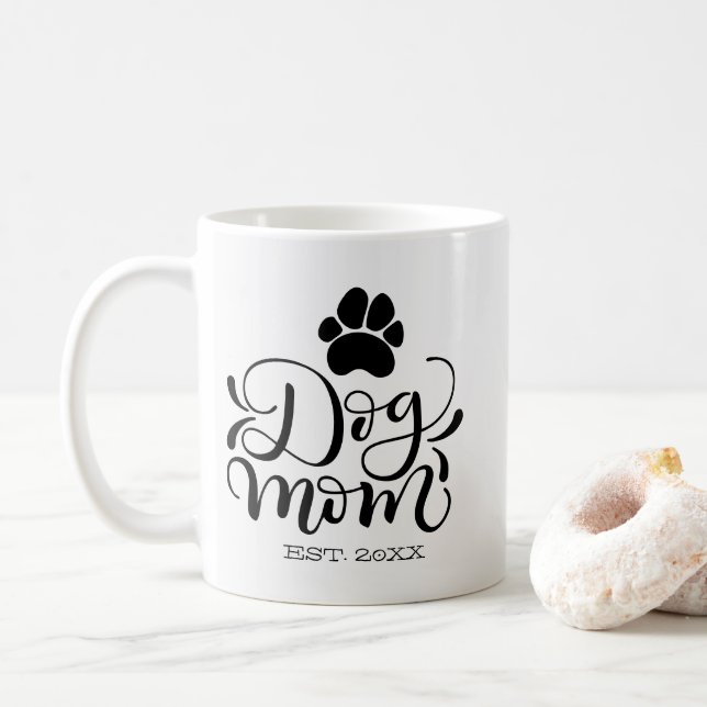 Hund mamma - Personligen Etablerad - Hund älskare Kaffemugg (Med munk)