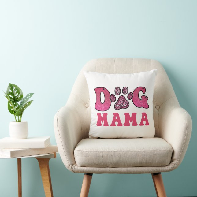 Hund-Mamma-Pet-Funny Kudde (Stol)