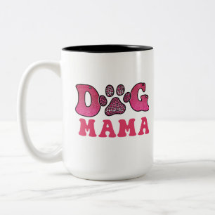 Hund-Mamma-Pet-Funny Två-Tonad Mugg