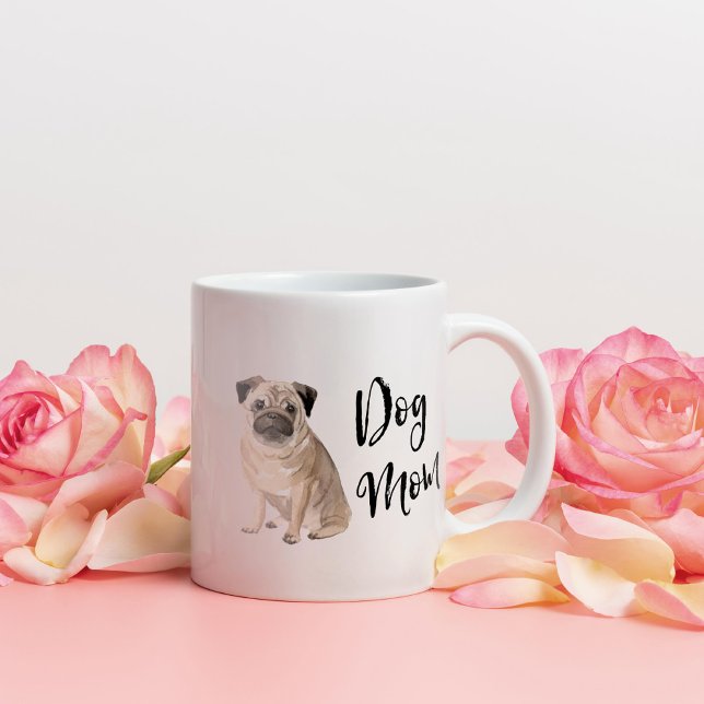 Hund Mamma Pug Kaffemugg (Skapare uppladdad)