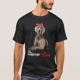 Hund Mamma Puppy Mamma Weimaraner T Shirt