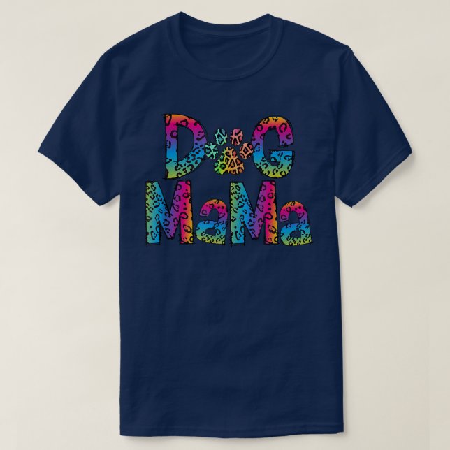 Hund Mamma Rolig hund Mamma T Shirt (Design framsida)