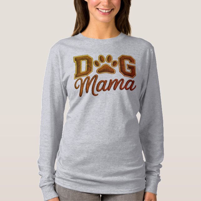 Hund Mamma Söt Husdjursälskare T Shirt (Framsida)