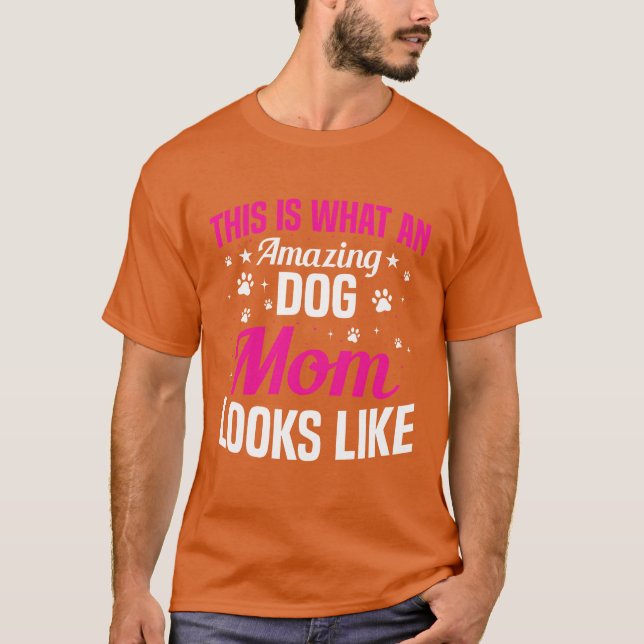 Hund Mamma Svarande vänner T Shirt (Framsida)