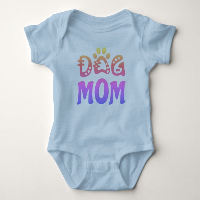 Hund Mamma T Shirt (Framsida)