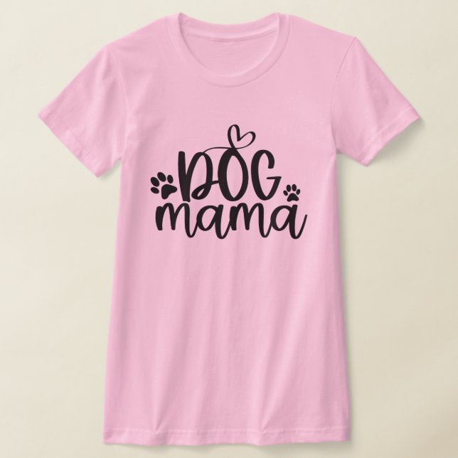 Hund Mamma T Shirt (Laydown)