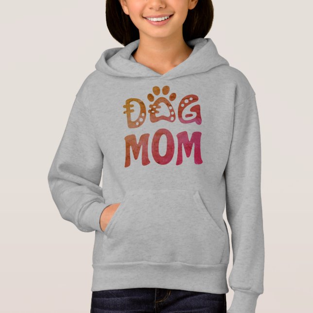 Hund Mamma T Shirt (Framsida)