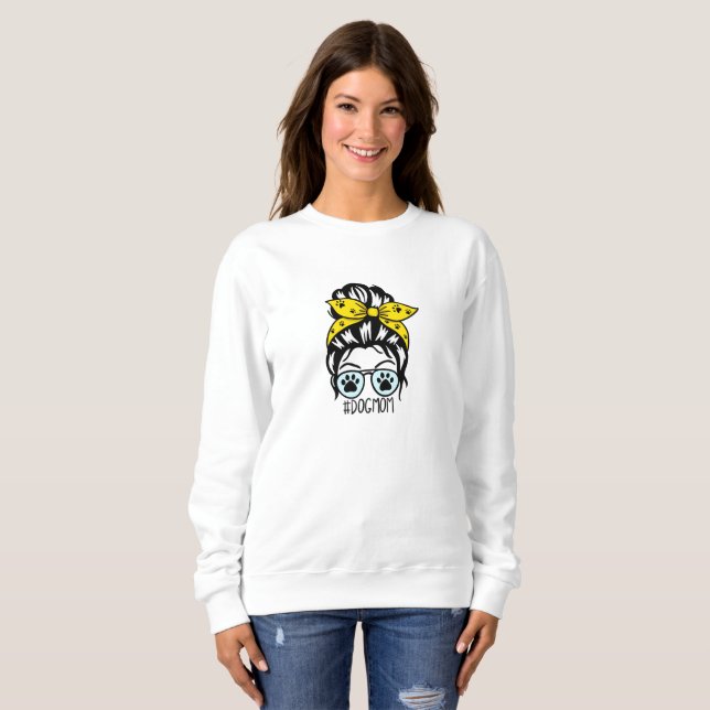 Hund Mamma T Shirt (Hel framsida)