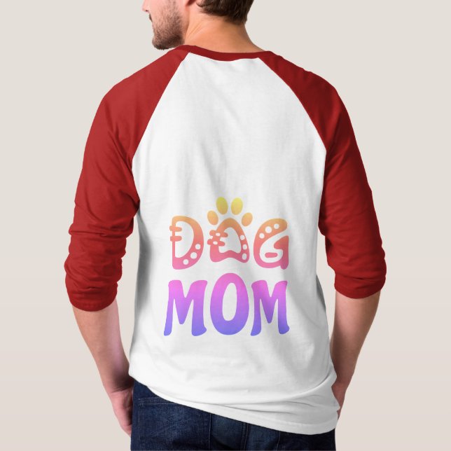 Hund Mamma T Shirt (Baksida)