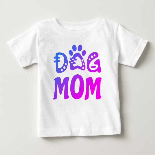 Hund Mamma T Shirt (Framsida)