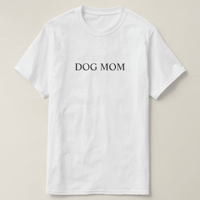 Hund Mamma T Shirt (Design framsida)