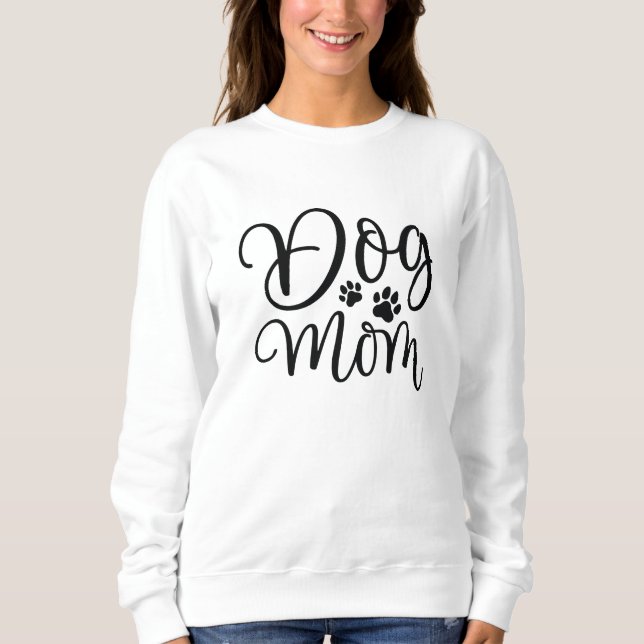Hund Mamma T Shirt (Framsida)
