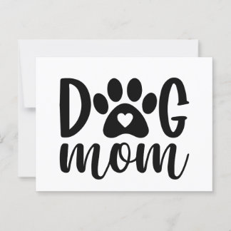 Hund mamma T-Shirt Vykort