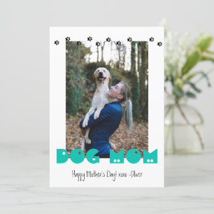 Hund Mamma TASS AVTRYCK Anpassningsbar Photo M Julkort