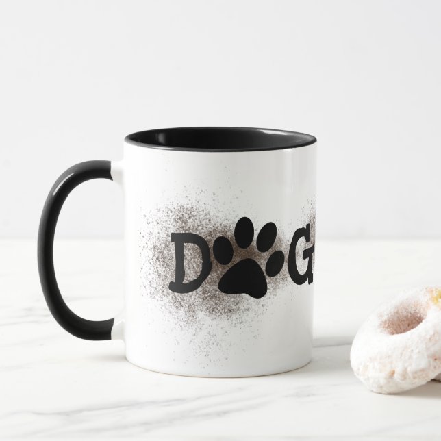 Hund Mamma-Tassavtryck med Dirt Mugg (Med munk)