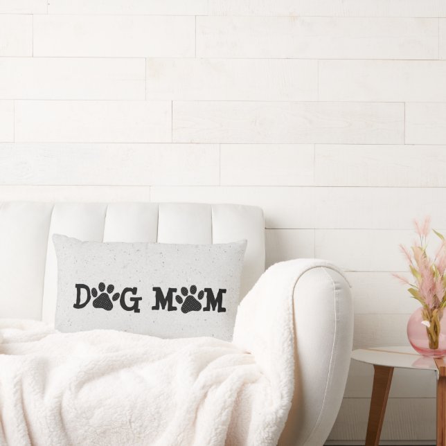 HUND MAMMA Tassavtryck Polka dots Lumbarkudde (Soffa)