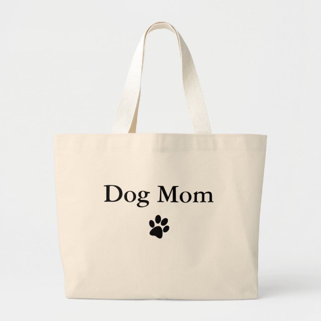 Hund Mamma Tote Bag Jumbo Tygkasse (Framsidan)